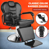 Barber Chair Reclining Salon Chair Heavy Duty Hydraulic Salon Shampoo Chair