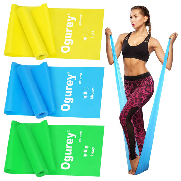 Resistance Bands, Professional Exercise Bands, Physical Therapy Bands for Strength Training, Yoga, Pilates, Stretching, Recovery, Stretch Elastic Band for Working Out, Workout Bands for Home Gym Ogurey