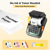 T50M Pro Bluetooth Label Maker Machine with Tape, Wide Waterproof Label