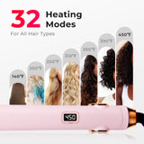 Hair Straightener and Curler 2 in 1 with 10s Fast Heating