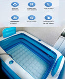 Bathtub with Electric Air Pump and Bath Pillow