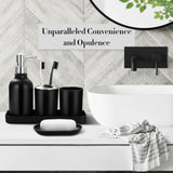 Bathroom Accessory Set with Trash Can, Soap Dispenser