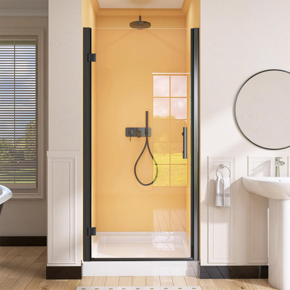 Shower Door Pivot Frameless 36 in. W x 72 in. H Swing Single