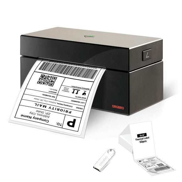 Thermal Label Printer for Small Business, High Speed Sticker Printer