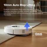 Robot Vacuum and Mop, Self-Drying, Auto Mop Washing, 7000Pa Suction, Self-Emptying & Refilling, 10mm Mop Lifting