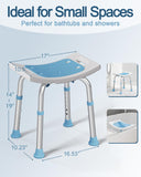 Shower Chair for Inside Shower, FSA/HSA Eligible 400 lbs Adjustable Shower