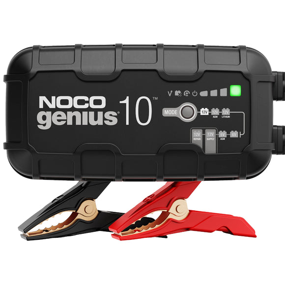 NOCO GENIUS10, 10A Smart Car Battery Charger, 6V and 12V Automotive Charger, Battery Maintainer,