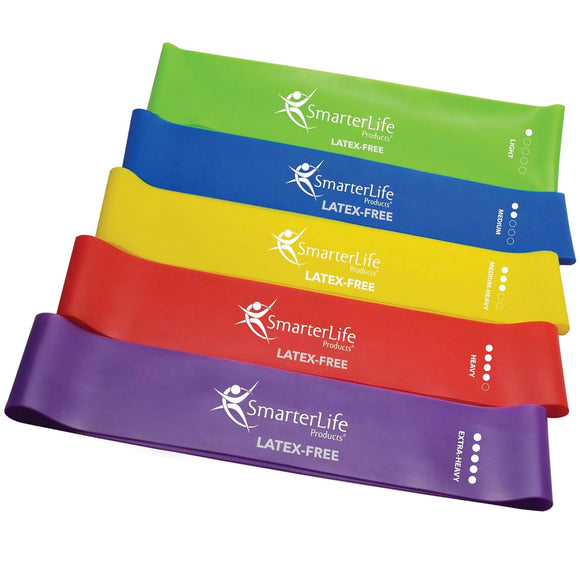 SmarterLife Resistance Bands for Working Out, Non-Latex Exercise Bands for Women, Men, 5 Extra Wide Workout Bands For Weight Loss, Home Gym, Booty Bands, Physical Therapy Bands, Workout Guide Included SmarterLife Products