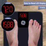 Accurate Bluetooth Body Weight and BMI - Electronic Black Scale