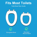 Raised Toilet Seat with Handles, 5-Inch Height, Adjustable Arms and Legs, Heavy Duty