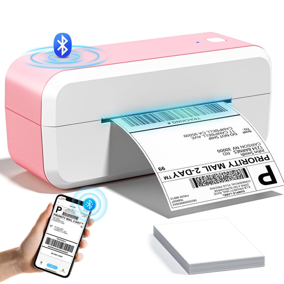 Bluetooth Shipping Label Printer, 4x6 Thermal Label Printer for Shipping Packages & Small Business