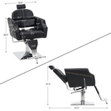 Barber Chair Antique Heavy Duty Hair Spa Salon Styling