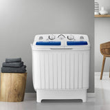 Portable Washing Machine, Twin Tub 18 Lbs Capacity, Washer