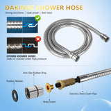 Modes High Pressure Handheld Showerhead Set Upgraded 5 Inches Shower Head with Handheld Spray