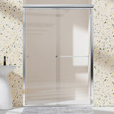 Shower Door, Bypass Shower Door, 1/4" (6mm) Thick SGCC Tempered Glass