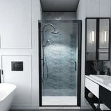 Clear Glass Shower Door,Bathroom Pivot Shower Door