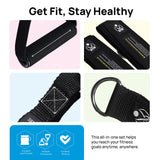 INEVIFIT Resistance Band Set, 150 LBS Stackable Workout Bands for Strength Training, Yoga, Pilates, and Full Body Workout, Includes Door Anchor, Handles, Ankle Straps, Carrying Bag, and Exercise Guide INEVIFIT