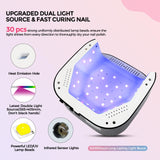 Nail Dryer 4 Timer Settings Nail Art Tools for Salon Home Use