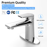 Bathroom Faucet Automatic Motion Sensor Faucet with 1 Handle 2 Sensor Modes Hands-Free