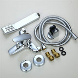 Spray Bathroom Shower Set Taps Mixer Chrome Bathtub