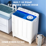 Portable Washing Machine, 28lbs Twin Tub Washer Mini Compact Laundry