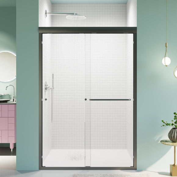 Bathroom Glass Shower Door, 1/4