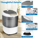 Portable Washing Machine, 5.5 lbs Washing Capacity, Compact Laundry