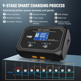 20-Amp (10 Amp 2 Bank) Dual Smart Marine Charger,Fully-Automatic Car Battery Charger,12V and 24V