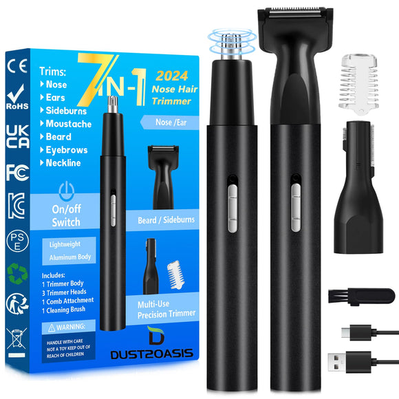 Nose Hair Trimmer for Men Women-2024 Professional All-in-1 Use for Nose Ear