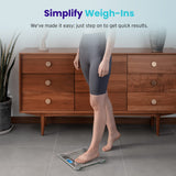 Weight Bathroom Scale, Large Blue