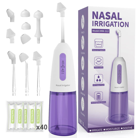 Sinus Rinse Kit Cordless Portable Nasal Rinse Machine