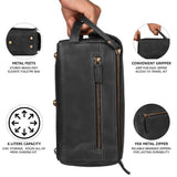 Travel Toiletry Bag - Unisex Water-Resistant Travel Dopp Kit,