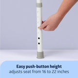 Chair for Toilet is Height Adjustable, Can be Used as Raised