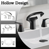 Bathroom Faucet 3 Hole, Modern Faucet for Bathroom Sink