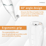 Nasal Irrigator, Sinus Rinse Bottle, BPA-Free, Ergonomic Design, 2 Tips for Adult/Kids, Reduces Snoring