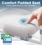 Toilet Seat Risers for Seniors, FSA/HSA Eligible Adjustable Raised Toilet Seat with Handles