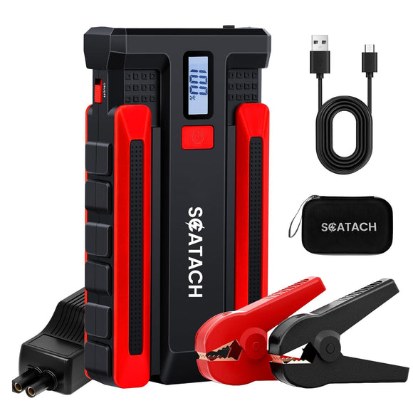 Scatach 002 4000A Car Battery Jump Starter,12V Jump Starter Battery Pack (up to 10.0L Gasoline and 8.0L Diesel Engine)