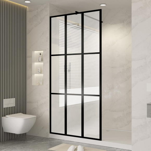 Door, Shower Glass Panel for Open Walk-in Bathroom