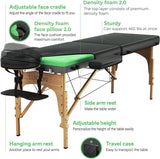 Foam Massage Table - Easy Set Up - Foldable & Portable with Carrying Case