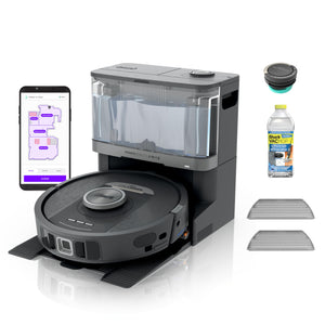 Robot Vacuum & Mop Combo, PowerDetect NeverTouch, Self-Emptying & Self-Refilling, 60-Day Debris Capacity, 30-Day Refill Tank