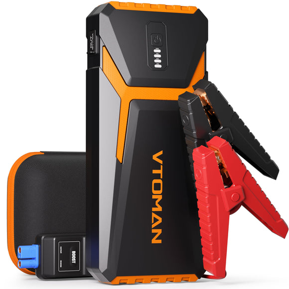 VTOMAN V10 Pro 4500A Jump Starter, Portable Car Starter (All Gas, 10.0L Diesel Engine)