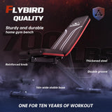 FLYBIRD Adjustable Weight Bench Workout Bench for Home Gym, 15 Degree Decline Sit-Up, Sturdy Durable Folding Weight Bench for Years of Workout -FBGEAR23 FLYBIRD