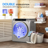 Portable Clothes Dryer, 3.5 Cu.Ft High End Front Load Tumble Laundry