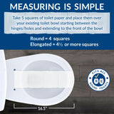 Toilet Seat with Easy Clean & Change Hinges