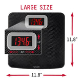 Digital Scales, 400 LB Capacity, Carbon Fiber Anti-slip Mat