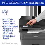 Brother MFC-L2820DW XL Wireless Compact Monochrome All-in-One Laser Printer