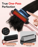 1.5 Inch Rose Gold)& Ionic Hair Straightener Brush