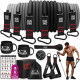 Heavy Resistance Bands for Working Out, 300LBS Exercise Bands with Handles, Workout Bands for Men, Weight Fitness Bands Set for Muscle Training, Strength, Slim, Yoga, Home Gym Equipment COOBONS FITNESS