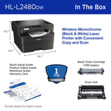 Brother HL-L2480DW Wireless Compact Monochrome Multi-Function Laser Printer