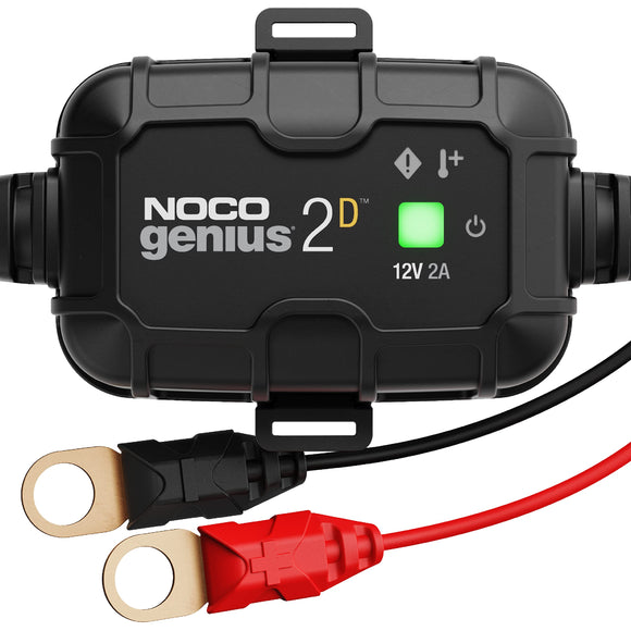 NOCO GENIUS2D, 2A Direct-Mount Onboard Car Battery Charger, 12V Automotive Charger, Battery Maintainer